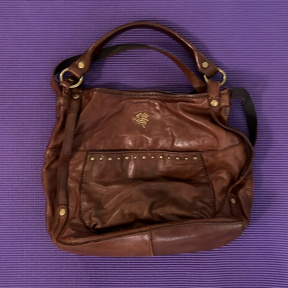 Brown leather Lucky Brand bag (few imperfections)